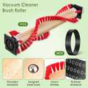 Landhoow Vacuum Brush Roller Replacement Parts with 3 Pcs Vacuum Belt Compatible with Oreck XL, Cleaner Belt Compatible with 0300604, Upright Replacement Parts for House and Office Clean