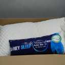 Sidney Sleep Pillow for Side and Back Sleepers - Comfort for Neck and Shoulder Pain - Adjustable Contour Fill - Queen Size - Extra Fill Included (White) (Queen (Pack of 1))