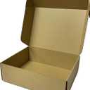 13x10x4 Inch Set of 18 Pack Brown Corrugated Shipping Boxs - Cardboard Boxes for Mailing, Packing and Literature Mailer Boxes, Small Business Mailing Bulk