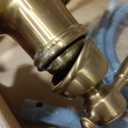 Moen Weymouth Brushed Gold Traditional Shepherd's Hook Pulldown Kitchen Faucet Featuring Pull Down Spray Head with Power Boost, S73004BG