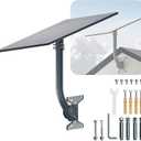 for Starlink Gen 3 Roof Mount, Metal Alloy Starlink Standard V3/4/4X Mounting Kit with Starlink Gen 3 Pipe Adapter, Angle Adjustable (Curved)