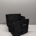 HOTOR Foldable Trunk Organizer - SUVs & Sedans, Sturdy Car Organization With 2 Compartments, Black, 23.6"14.2"10.6" (Large)