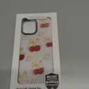 for iPhone 14 Plus Case, Cute Cherry & Floral Pattern with Vintage Bows, Military-Grade Drop Protection, Cute Soft Slim TPU Protective Cover with Camera Protection for Women & Girls