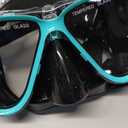 Greatever Dry Snorkel Set,Panoramic Wide View Anti-Fog Scuba Diving Mask,Professional Snorkeling Gear for Adults Kids (Small, Black Green)