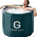 Sincat Portable Foldable Ice Bath Tub, Large Portable Tub For Adults, Green | Easy To Assemble, Collapsible Design, Suitable For Outdoor Gym, Family Bathroom Spa Use
