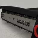 Handheld 6-inch Chainsaw Electric Chainsaw Rechargeable Battery Powered 43.75ft/s 5.9in Cutting diameter with 2 * 21V 1500mAh Lithium Battery for Tree Trimming and Branch Pruning Wood Cutting