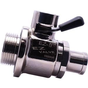 EZ-8(24mm-1.5) EZ Oil Drain Valve with removable Straight Hose End(H-002) Combo