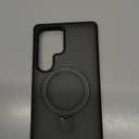 TORRAS Upgraded Magnetic & Stand for Samsung Galaxy S25 Ultra Case, [Fit for Magsafe] [12FT Mil-Grade Drop Protection] Shockproof Translucent Slim for Samsung Galaxy S25 Ultra Case, Black