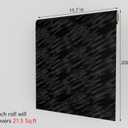 Decotalk Black Velvet Liner for Kitchen Cabinets Shelf Liner 15.7"x200" Self Adhesive Felt Liner for Drawers Shelf Liners Solid Black Flocking Fabric Peel and Stick Velvet Contact Paper, Stripes Felt