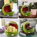 Santa Hat Plant Candy Bowl Large Christmas Decor with Festive Red Hat Key Holder Candy Dish for Holiday Gifting (Santa Hat, Midium) (Medium)