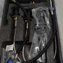 BWE Black Bathroom Faucet 3 Hole, Matte Black Bathroom Faucet 8 Inch Widespread, Pop-up Drain and Supply Lines, 360 Swivel Spout 2-Handle Bathroom Sink Faucets for Bath Vanity