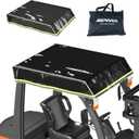 Santiano Forklift Cover fo Sun Protection - 0.5mm Black Transparent PVC,90% UV Protection ,Waterproof, Forklifts Roof Cover ,| 47"W x 45"L | Fits 6000lb Forklift (Weatherproof, High Visibility Design)