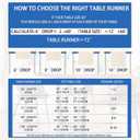 2 x XCHI Moons Stars Ramadan Kareem Table Runner Table Decoration for Party Home Kitchen Dining Holiday Decor 13x72 Inch