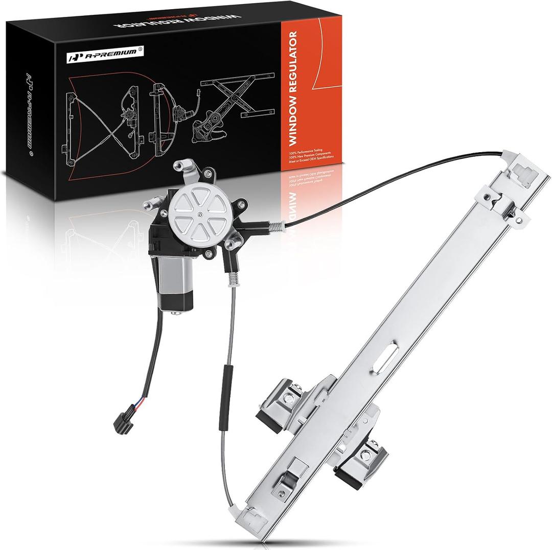 A-Premium Electric Power Window Regulator with Motor Compatible with Dodge Dakota 2005-2010 Mitsubishi Raider 2006-2009 Front Left Driver Side