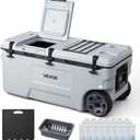 VEVOR Portable Cooler,Hard Cooler with Ice Retention, Heavy-Duty Handles and Strap, Lightweight Rigid Material Insulated Portable Cooler, Suitable for Family Picnics and Short Trips