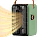 1500W Space Heater for Indoor Use PTC Portable Electric Heater 110V Fast Heating Room Small Heater Heating and Fan Modes for Desk Office Bedroom Bathroom