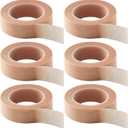 6 Rolls Nose Tape for Rhinoplasty Shaping 0.5in X 10Yd Flexible Skin Tape Breathable Micropore Tape Self Adhesive Gauze Tape for Wound Injuries Swelling Sports Beige (6Rolls)
