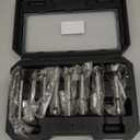 Forstner Bit Set, 8PCS Forstner Drill Bits for Wood, Carbide Forstner Bit for Woodworking, Auger Opener Round Shank Drilling Cutting Tool for Hardwood, Softwood, Plastic, Plywood