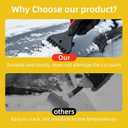 32" Telescoping Snow Brush for Car with Detachable Handle  an Extra-Wide Snow Brush and Ice Scraper for Car Windshield Window. The Ultimate Snow Scraper Brush for SUV & Trucks.