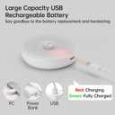 Homelist Rechargeable Puck Light with Remote, Motion Sensor Night Light, LED Closet Light 3 Color Temps for Stairs, Kitchen, Cabinet (3 Packs)
