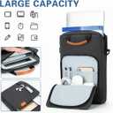 Vertical Laptop Case for 13-13.3 Inch MacBook Air/Pro 13 Inch iPad Pro/Air 12.9 Inch iPad Pro MacBook Neo A18, Waterproof Protective Lightweight Laptop Computer Cover Bag, Deep Gray