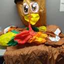 Thanksgiving Inflatables, Luminous Thanksgiving Inflatable Turkey Garden Inflatable Ornaments Blow Up Yard Decoration for Yard Decor Outdoor Lawn Garden, 3 meters