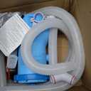 Standard Series Above Ground Pool Filter Pump - 800 GPH Flow Rate | Rapid Circulation & Micro-Debris Filtration, Pool Cartridge Filter Pump System - Keep Water Crystal Clean & Clear-Deep Blue