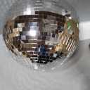 VEVOR Mirror Disco Ball, 16 Inch Party Mirror Ball with Hanging Ring, Large Lightning Disco Ball Party Decorations, Ideal for DJ Club, Stage, Wedding, Birthday, Christmas, New Years Celebration