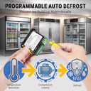 PZGXS0J111 Temperature Controller 115V with 2 NTC Sensor Probes, Digital Refrigeration Controller Compatible with CAREL Refrigeration Systems for Commercial Cooler Freezer Display Case Units