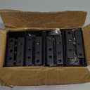 Concealed Joist Hangers, 8 Pcs of 2"x4" Outdoor Trim Concealed Flanges, Q235B Steel Powder Coated Concealed Mount Joist Hangers for 2"x4" Beam Swing, 3.7"