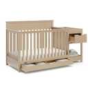 Graco Shiloh 5-in-1 Convertible Crib & Changer with Drawer GREENGUARD Gold Certified Baby Crib Crafted from Wood, Converts to Toddler Bed, Daybed, and Full-Size Bed (Driftwood)