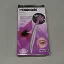 Panasonic Womens Facial Hair Remover and Eyebrow Trimmer with Pivoting Head, Includes 2 Gentle Blades for Brow and Face and 2 Eyebrow Trim Attachments, Battery-Operated  ES2113PC (5 Piece Set, Pink)