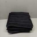 American Soft Linen Luxury 4 Piece Bath Towel Set, 600 GSM 100% Cotton Turkish Bath Towels for Bathroom, 27x54 in Extra Large Bathroom Shower Towels, Black