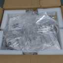 White Flower Modern CeilingFans with Lights, Low Profile Ceiling Fan with Remote for Bedroom, Flush Mount Ceiling Fan with LED Dimmable Light,3-Colors, 6-Speeds, Timing CeilingFan Light