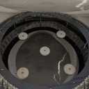 24" Flush Mount Crystal Chandeliers with Remote and APP,Black Ceiling Light