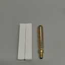 3 Pack T20(T6) Vintage LED Spiral Filament Bulb, Dimmable E12 Candelabra Base, 3W 2200K Warm White 300LM Amber Glass Tubular Edison Light Bulbs, 30Watt Equivalent, Filament Decorative Bulb for Home