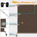 Outdoor Roller Shades for Patio 10'Wx8'H Mocha, 90% UV Block & Privacy Protection Outdoor Blinds, Cordless Porch Shades Outdoor Roll Up with Splicing Design 20-Min Install