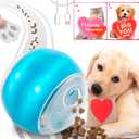 Interactive Dog Toy Ball - Automatic Rolling with Remote Control, Treat Dispenser, Durable Design for Small/Medium/Large Dogs & Cats (Blue)
