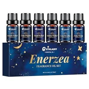 Essential Oil Blends, Essential Oils for Diffusers for Home, Relax Fragrance Oils Kit- Stress Relief, Sweet Dreams, Head Relief, Relax, Immunity for Aromatherapy, Humidifiers, Massage, 6x10ml