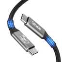 2 x USB 4 Cable 4FT, Coaxial USB C Cable, Real 40Gbps Data Transfer, 8K/5K@60Hz Video, 240W Charging, Compatible for MacBook, SSD, iPhone 17/16/15, Thunderbolt 4, MacBook, XPS, Surface Pro -Coaxial