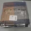 2 x Womens Scarf Winter Blanket Large Scarves Thick Soft Warm Plaid Chunky Scarfs (F-mix Brown Camel)