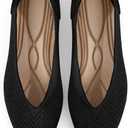 Pointed Toe Flats for Women Knit Ballet Flats Women's Comfortable Dress Shoes Casual Business Work