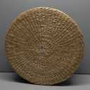 Floor Cushions Floor Pillow, Tatami Cushion Breathable Comfortable Round Straw Weave Handmade Pillow for Floor 45cm