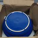 LE TAUCI Plant Pots, 4.1+5.1+6.5 inch, Set of 3, Ceramic Planters with Drainage Hole and Saucer, Indoor Flower Pot with Hole Mesh Pad, Gifts for Mom, Sapphire Blue