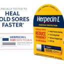 Herpecin L Lip Balm Stick; Cold Sore Sun & Fever Blisters and Chapped Lips Relief Lip Balm with SPF30, Lemon Balm, and Lysine, 0.1oz