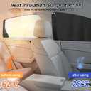 5PCS Car Window Shades,Auto Privacy Curtains with 4 Front&Rear Side Window Shade,98% Light Blocking Divider Curtain Baby Shades for Baby Sleeping Traveling Camping,Universal Car Accessories (Sliver)