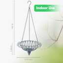 Metal Hanging Planters,Vintage Hanging Baskets for Plants Outdoor,Garden, Patio, Deck, Porch Decor