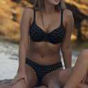 Freya Womens Jewel Cove Underwire Sweetheart Bikini Top (Black, L)