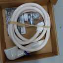 Rinse Ace Snap 'N Spray Quick-Connect and Detachable Shower Hose with On/Off Sprayer, White, 6-Foot