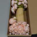 Ling's moment Ranunculus Artificial Flower, Faux Silk Mini Ranunculus Flowers for DIY Bouquet, Bulk Fake Wedding Filler Flowers for Centerpieces Arrangements Bridal Shower Decorations, Blush Pink